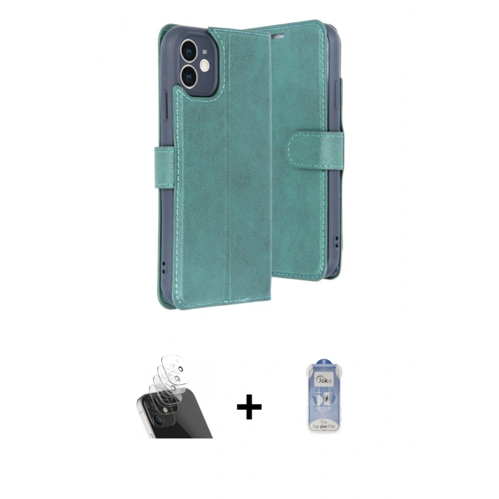 MARSİLYAN™- iPhone 11 Kılıf Siluet Işık Serisi - Siyah Joko Magic 5D Cam + Kamera Lens Koruma Cam - SF