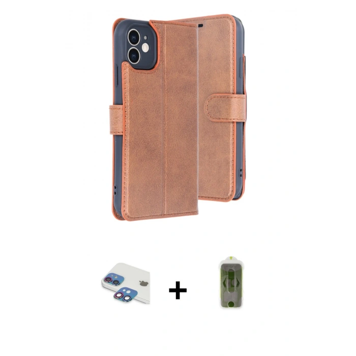 MARSİLYAN™- iPhone 11 Kılıf Siluet Işık Serisi - Siyah Joko Magic 5D Hayalet Cam + Pers Alüminyum Kamera Lens - GI