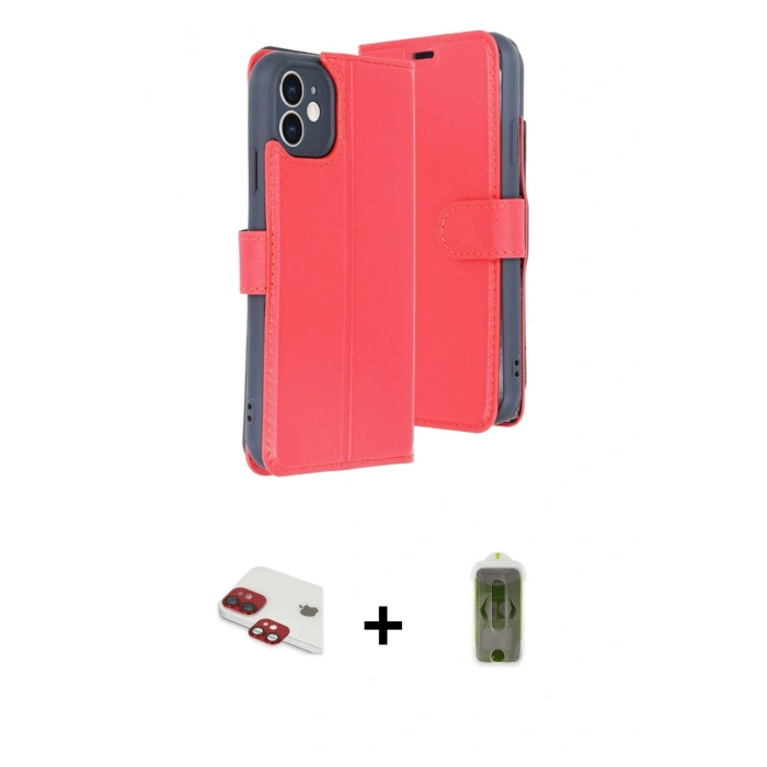 MARSİLYAN™- iPhone 11 Kılıf Siluet Işık Serisi - Siyah Joko Magic 5D Hayalet Cam + Pers Alüminyum Kamera Lens - KI