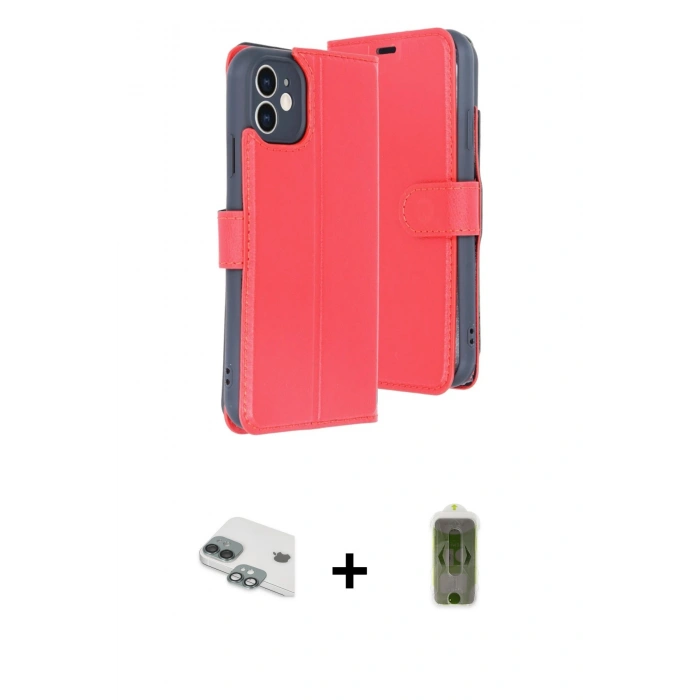 MARSİLYAN™- iPhone 11 Kılıf Siluet Işık Serisi - Siyah Joko Magic 5D Hayalet Cam + Pers Alüminyum Kamera Lens - YL
