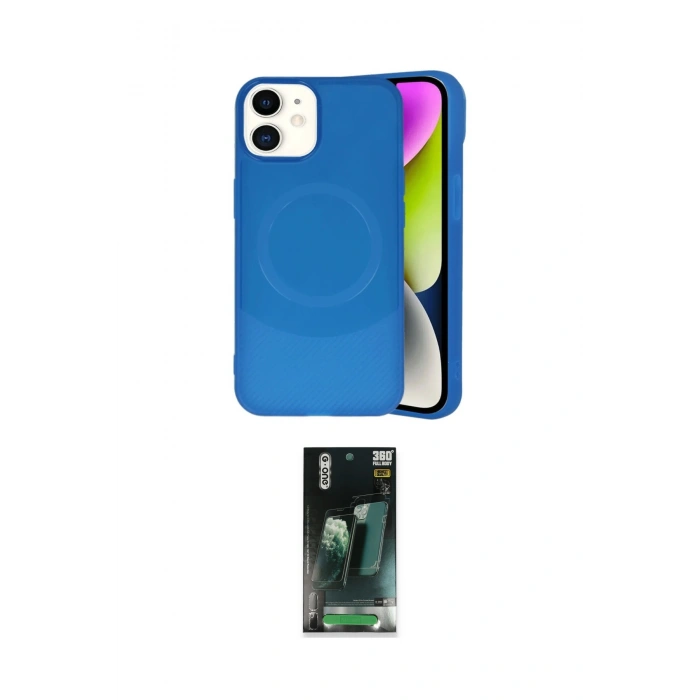 MARSİLYAN™- iPhone 11 Kılıf Ufuk Serisi - Siyah 360 Mat Full Body Arka Koruyucu