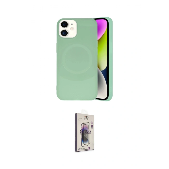 MARSİLYAN™- iPhone 11 Kılıf Ufuk Serisi - Siyah Bilvis 3D Cam Ekran Koruyucu
