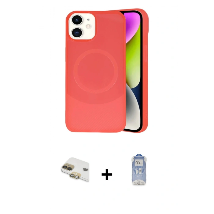 MARSİLYAN™- iPhone 11 Kılıf Ufuk Serisi - Siyah Joko Magic 5D Cam + Pers Alüminyum Kamera Lens - GD