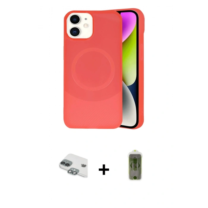 MARSİLYAN™- iPhone 11 Kılıf Ufuk Serisi - Siyah Joko Magic 5D Hayalet Cam + Pers Alüminyum Kamera Lens - YL