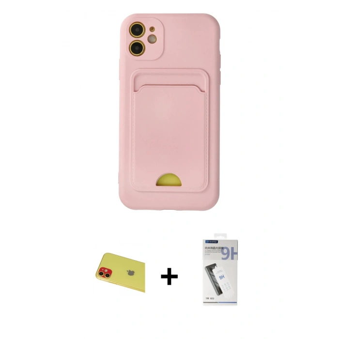 MARSİLYAN™- iPhone 11 Kılıf Vadi Çizgi Prime - Şeffaf Uv Polymer Nano Ekran Koruyucu + Rainbow Kamera Lens Koruma Cam - KI