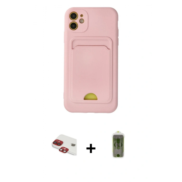 MARSİLYAN™- iPhone 11 Kılıf Vadi Çizgi Prime - Siyah Joko Magic 5D Hayalet Cam + Pers Alüminyum Kamera Lens - KI
