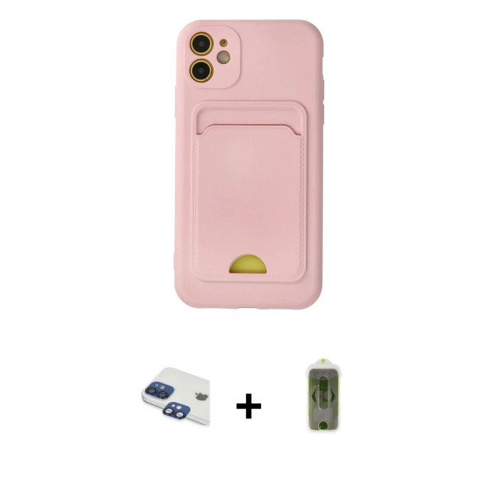 MARSİLYAN™- iPhone 11 Kılıf Vadi Çizgi Prime - Siyah Joko Magic 5D Hayalet Cam + Pers Alüminyum Kamera Lens - LT