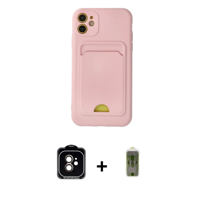 MARSİLYAN™- iPhone 11 Kılıf Vadi Çizgi Prime - Siyah Joko Magic 5D Hayalet Cam + PVD Metal Kamera Lens - TU