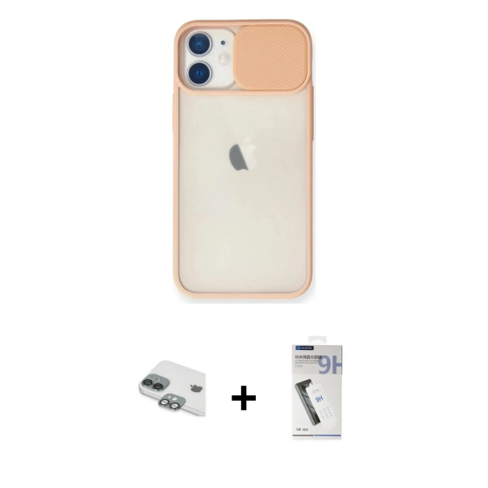 MARSİLYAN™- iPhone 11 Kılıf Vadi Çizgi - Şeffaf Uv Polymer Nano Ekran Koruyucu + Pers Alüminyum Kamera Lens - YL