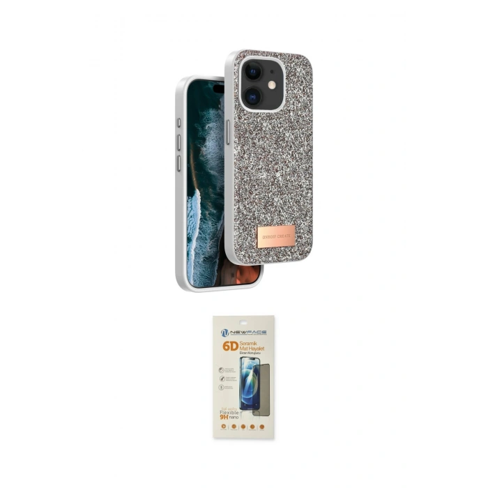 MARSİLYAN™- iPhone 11 Kılıf Vadi Klasik Serisi - Siyah 6D Mat Seramik Hayalet Nano Ekran Koruyucu