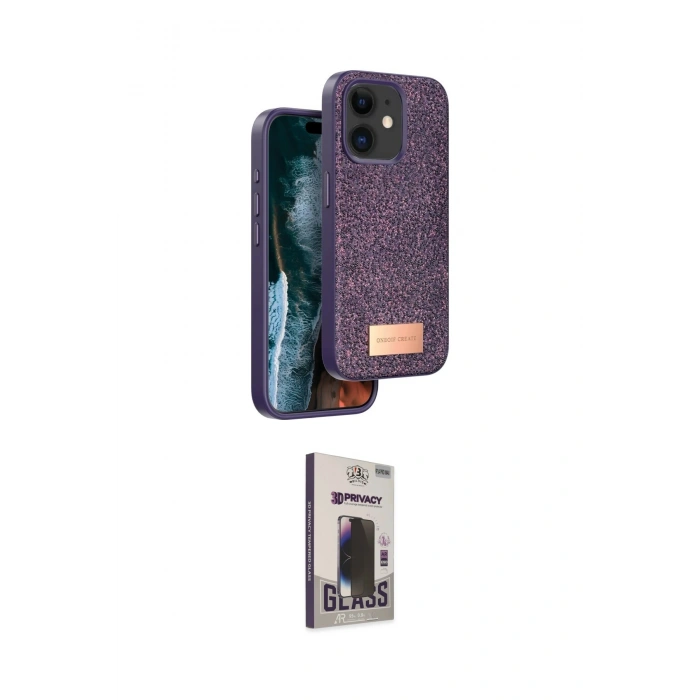 MARSİLYAN™- iPhone 11 Kılıf Vadi Klasik Serisi - Siyah Bilvis Hayalet Cam Ekran Koruyucu
