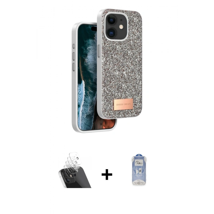 MARSİLYAN™- iPhone 11 Kılıf Vadi Klasik Serisi - Siyah Joko Magic 5D Cam + Kamera Lens Koruma Cam - SF