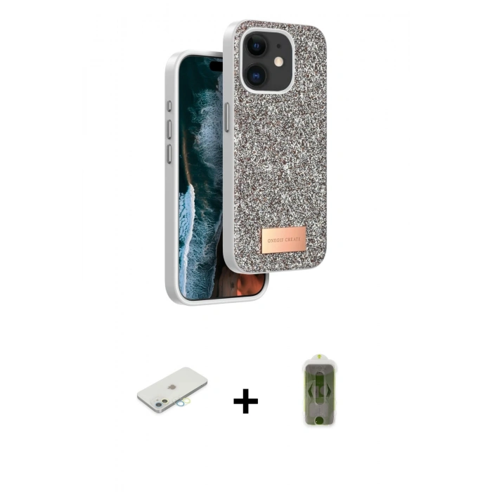 MARSİLYAN™- iPhone 11 Kılıf Vadi Klasik Serisi - Siyah Joko Magic 5D Hayalet Cam + Renkli Kamera Lens Koruma Cam - SI