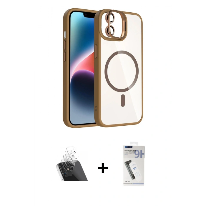 MARSİLYAN™- iPhone 11 Kılıf Yadigar Asil Koleksiyonu - Şeffaf Uv Polymer Nano Ekran Koruyucu + Kamera Lens Koruma Cam - SF