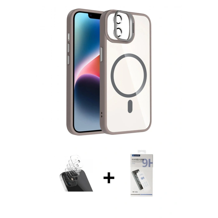 MARSİLYAN™- iPhone 11 Kılıf Yadigar Asil Koleksiyonu - Şeffaf Uv Polymer Nano Ekran Koruyucu + Kamera Lens Koruma Cam - SF