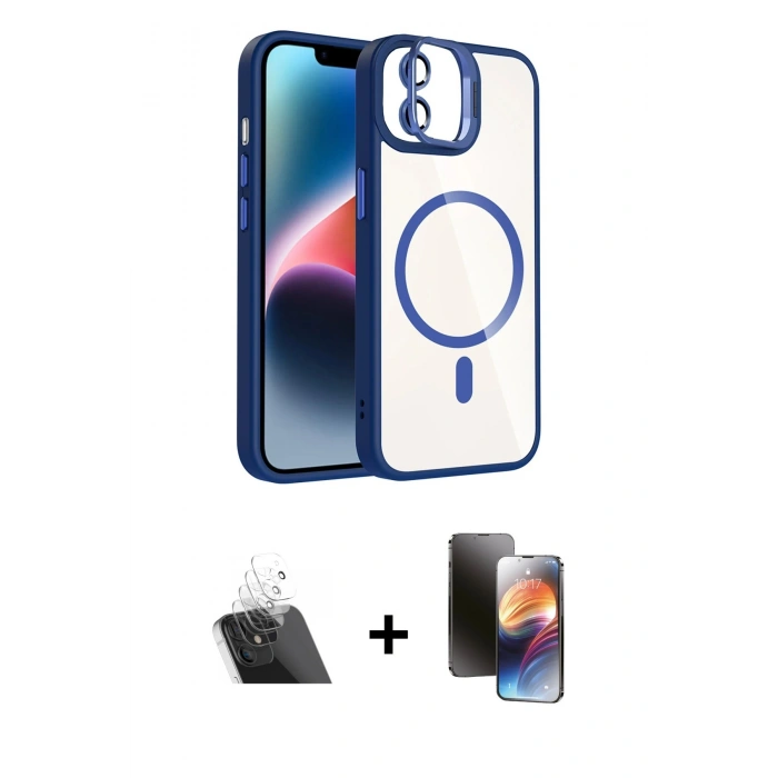 MARSİLYAN™- iPhone 11 Kılıf Yadigar Asil Koleksiyonu - Siyah 3D Antistatik Mat Seramik Nano Ekran Koruyucu + Kamera Lens Koruma Cam - SF