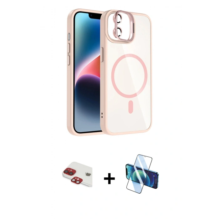 MARSİLYAN™- iPhone 11 Kılıf Yadigar Asil Koleksiyonu - Siyah 3D Antistatik Seramik Nano Ekran Koruyucu + Pers Alüminyum Kamera Lens - KI