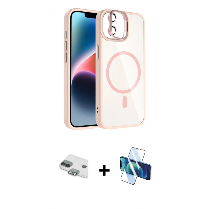 MARSİLYAN™- iPhone 11 Kılıf Yadigar Asil Koleksiyonu - Siyah 3D Antistatik Seramik Nano Ekran Koruyucu + Pers Alüminyum Kamera Lens - YL