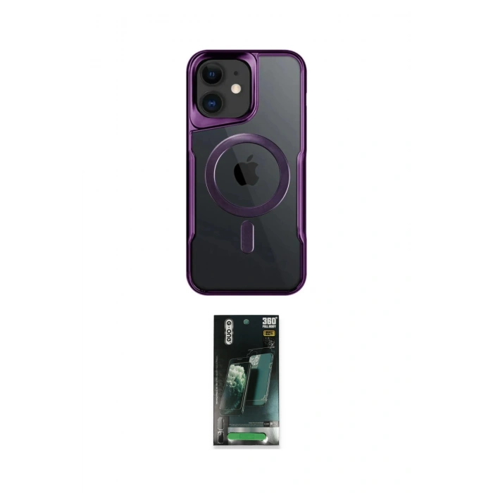 MARSİLYAN™- iPhone 11 Kılıf Yadigar Klasik Özel Seri - Şeffaf 360 Full Body Arka Koruyucu