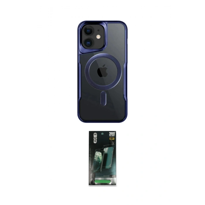 MARSİLYAN™- iPhone 11 Kılıf Yadigar Klasik Özel Seri - Şeffaf 360 Full Body Arka Koruyucu