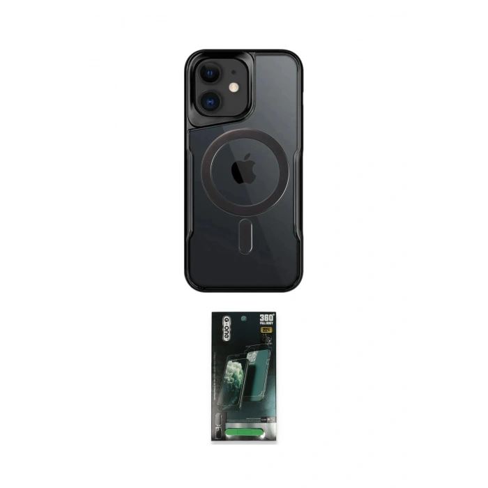MARSİLYAN™- iPhone 11 Kılıf Yadigar Klasik Özel Seri - Şeffaf 360 Full Body Arka Koruyucu