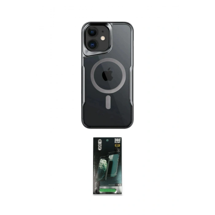 MARSİLYAN™- iPhone 11 Kılıf Yadigar Klasik Özel Seri - Şeffaf 360 Full Body Arka Koruyucu