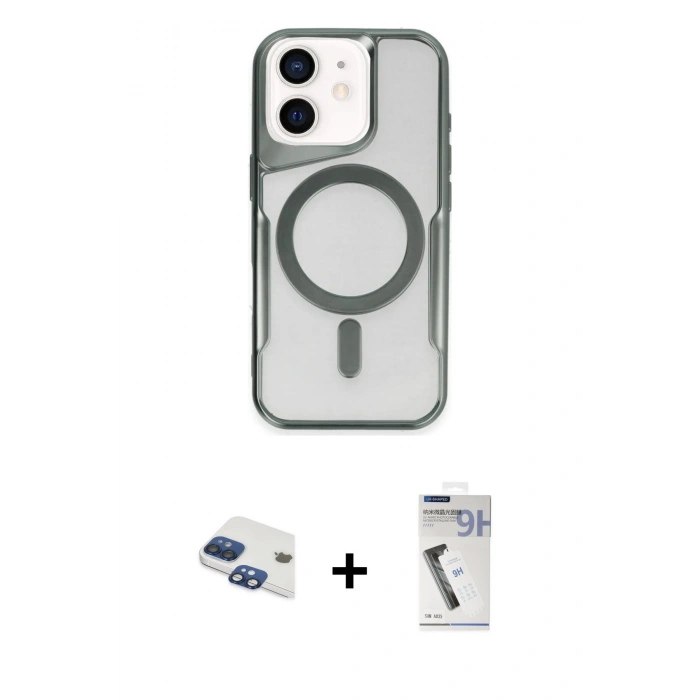 MARSİLYAN™- iPhone 11 Kılıf Yadigar Klasik Özel Seri - Şeffaf Uv Polymer Nano Ekran Koruyucu + Pers Alüminyum Kamera Lens - LT