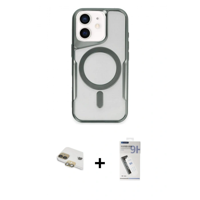 MARSİLYAN™- iPhone 11 Kılıf Yadigar Klasik Özel Seri - Şeffaf Uv Polymer Nano Ekran Koruyucu + Pers Alüminyum Kamera Lens - GD