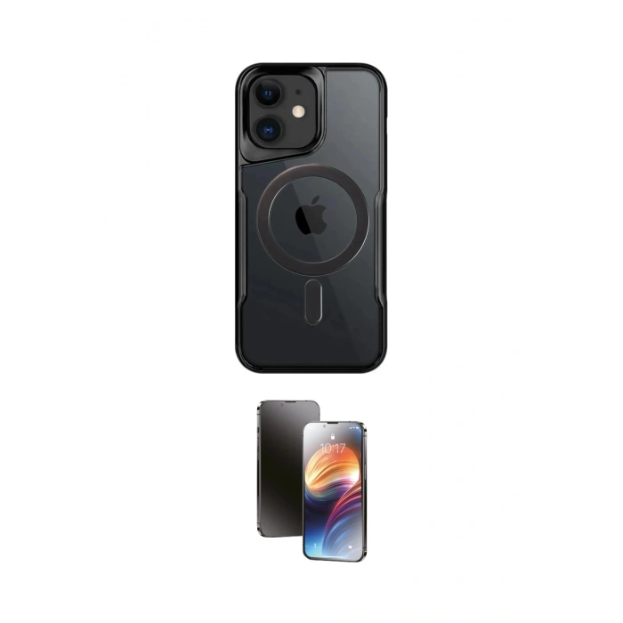 MARSİLYAN™- iPhone 11 Kılıf Yadigar Klasik Özel Seri - Siyah 3D Antistatik Mat Seramik Nano Ekran Koruyucu