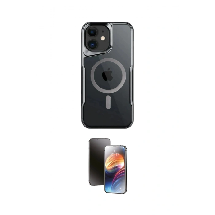MARSİLYAN™- iPhone 11 Kılıf Yadigar Klasik Özel Seri - Siyah 3D Antistatik Mat Seramik Nano Ekran Koruyucu