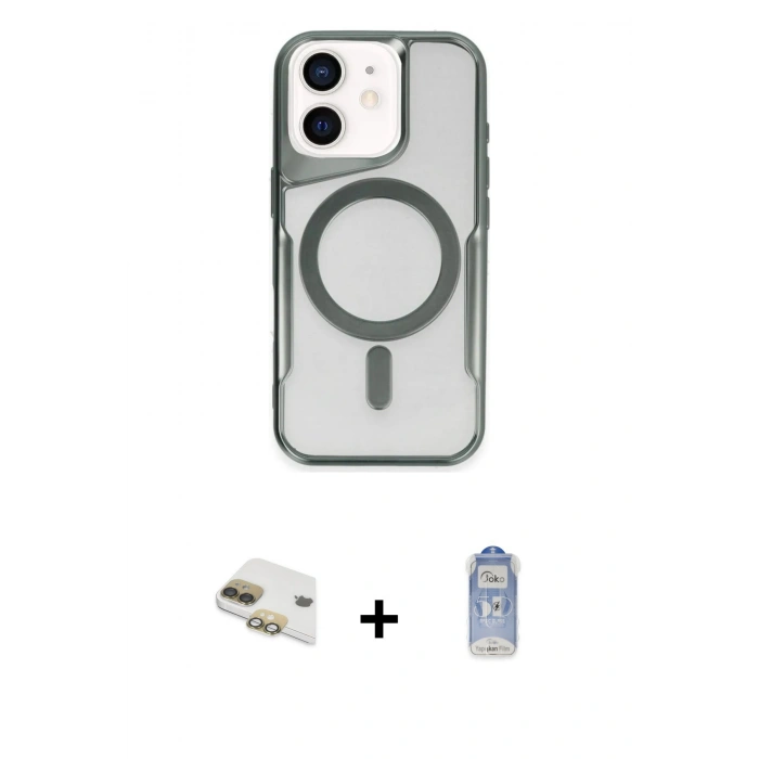 MARSİLYAN™- iPhone 11 Kılıf Yadigar Klasik Özel Seri - Siyah Joko Magic 5D Cam + Pers Alüminyum Kamera Lens - GD