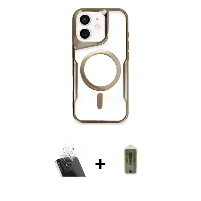 MARSİLYAN™- iPhone 11 Kılıf Yadigar Klasik Özel Seri - Siyah Joko Magic 5D Hayalet Cam + Kamera Lens Koruma Cam - SF
