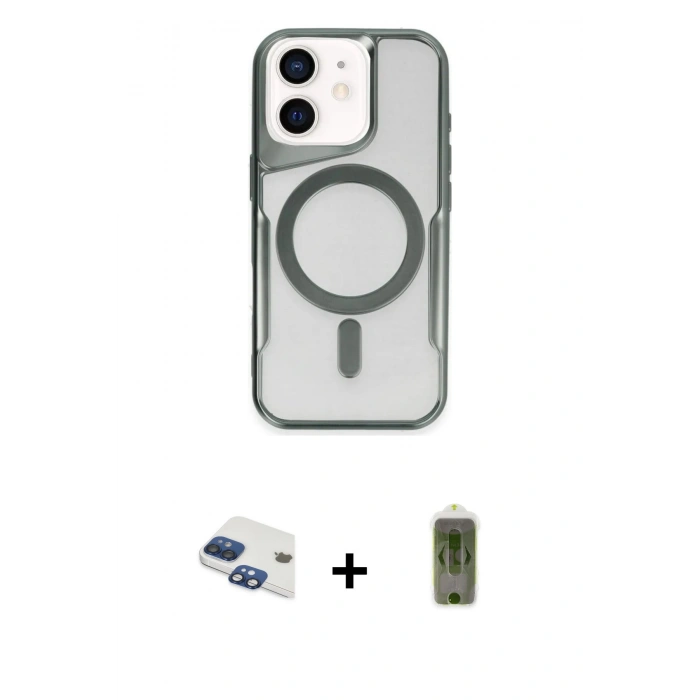 MARSİLYAN™- iPhone 11 Kılıf Yadigar Klasik Özel Seri - Siyah Joko Magic 5D Hayalet Cam + Pers Alüminyum Kamera Lens - LT