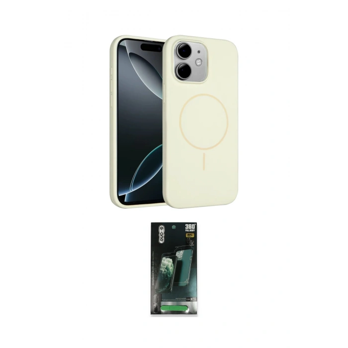 MARSİLYAN™- iPhone 11 Kılıf Yankı Form Serisi - Şeffaf 360 Full Body Arka Koruyucu
