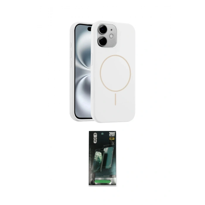 MARSİLYAN™- iPhone 11 Kılıf Yankı Form Serisi - Şeffaf 360 Full Body Arka Koruyucu