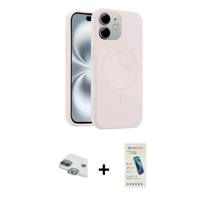 MARSİLYAN™- iPhone 11 Kılıf Yankı Form Serisi - Şeffaf Pasifik Cam Ekran Koruyucu + Pers Alüminyum Kamera Lens - YL