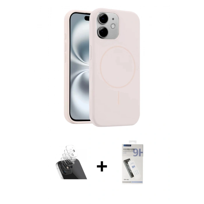 MARSİLYAN™- iPhone 11 Kılıf Yankı Form Serisi - Şeffaf Uv Polymer Nano Ekran Koruyucu + Kamera Lens Koruma Cam - SF