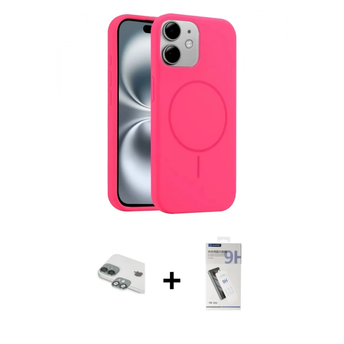 MARSİLYAN™- iPhone 11 Kılıf Yankı Form Serisi - Şeffaf Uv Polymer Nano Ekran Koruyucu + Pers Alüminyum Kamera Lens - YL