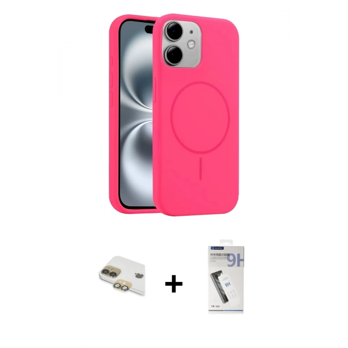 MARSİLYAN™- iPhone 11 Kılıf Yankı Form Serisi - Şeffaf Uv Polymer Nano Ekran Koruyucu + Pers Alüminyum Kamera Lens - GD