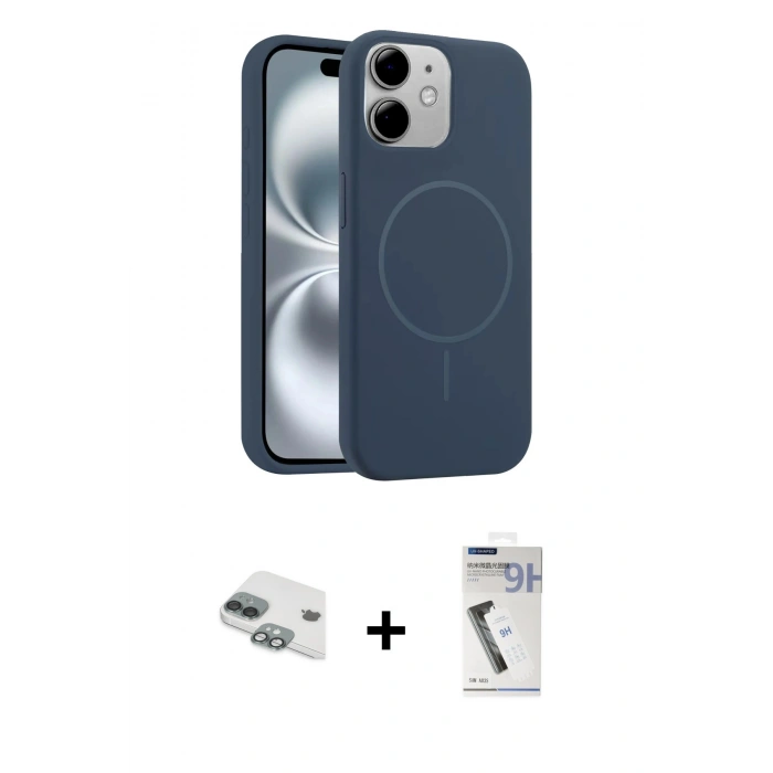 MARSİLYAN™- iPhone 11 Kılıf Yankı Form Serisi - Şeffaf Uv Polymer Nano Ekran Koruyucu + Pers Alüminyum Kamera Lens - YL