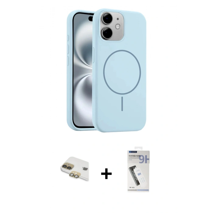 MARSİLYAN™- iPhone 11 Kılıf Yankı Form Serisi - Şeffaf Uv Polymer Nano Ekran Koruyucu + Pers Alüminyum Kamera Lens - GD