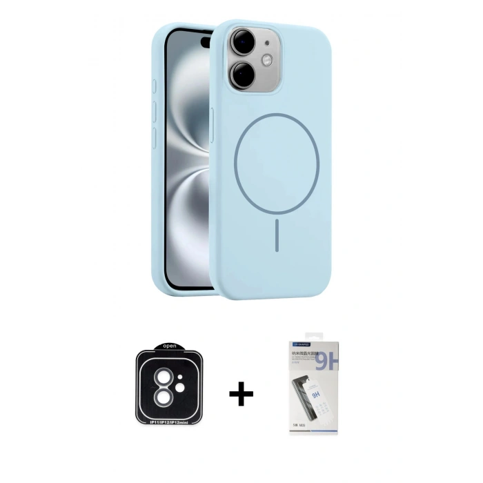 MARSİLYAN™- iPhone 11 Kılıf Yankı Form Serisi - Şeffaf Uv Polymer Nano Ekran Koruyucu + PVD Metal Kamera Lens - YL
