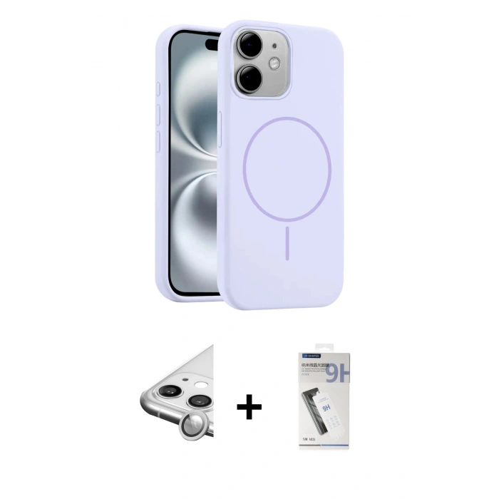 MARSİLYAN™- iPhone 11 Kılıf Yankı Form Serisi - Şeffaf Uv Polymer Nano Ekran Koruyucu + Raze Metal Kamera Lens - GS