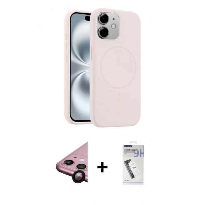 MARSİLYAN™- iPhone 11 Kılıf Yankı Form Serisi - Şeffaf Uv Polymer Nano Ekran Koruyucu + Raze Metal Kamera Lens - SH