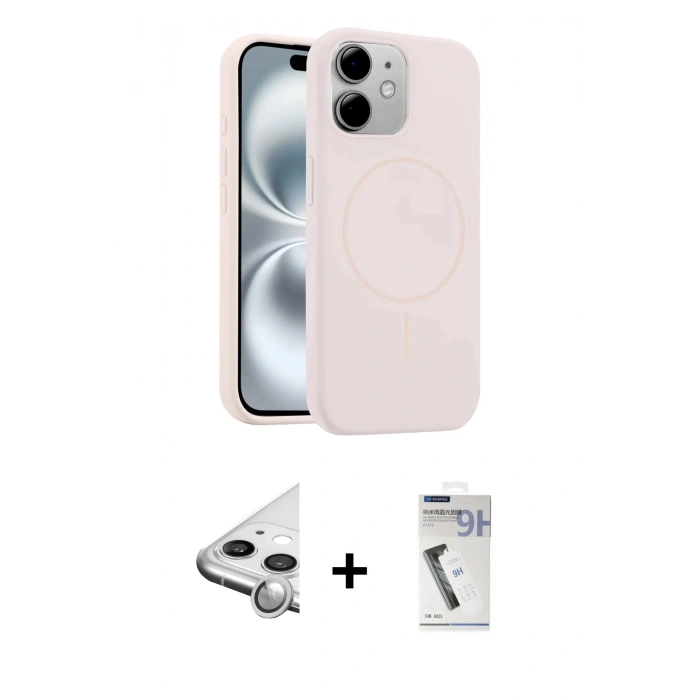 MARSİLYAN™- iPhone 11 Kılıf Yankı Form Serisi - Şeffaf Uv Polymer Nano Ekran Koruyucu + Raze Metal Kamera Lens - GS