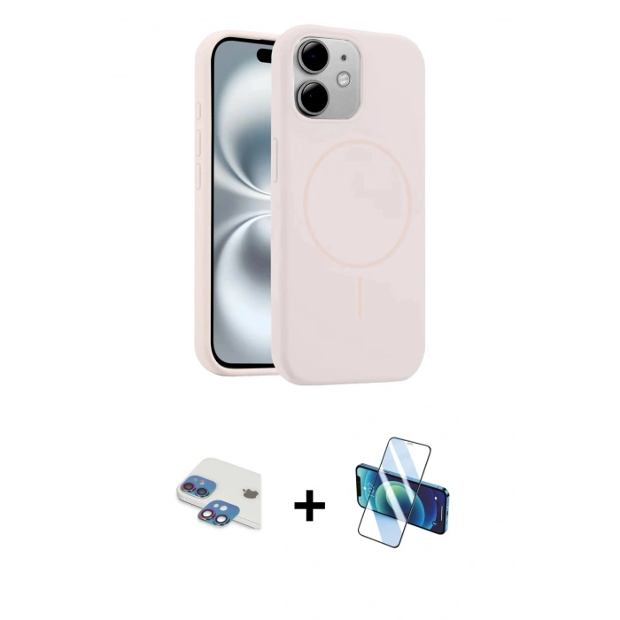 MARSİLYAN™- iPhone 11 Kılıf Yankı Form Serisi - Siyah 3D Antistatik Cam Ekran Koruyucu + Pers Alüminyum Kamera Lens - GI