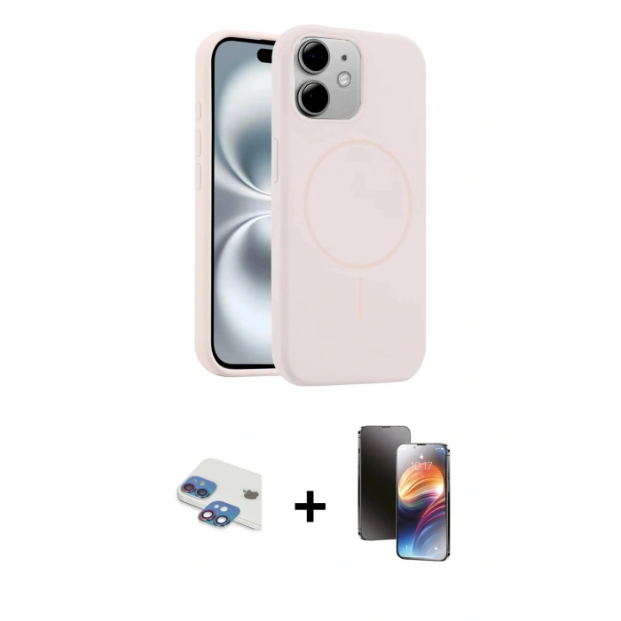 MARSİLYAN™- iPhone 11 Kılıf Yankı Form Serisi - Siyah 3D Antistatik Mat Seramik Nano Ekran Koruyucu + Pers Alüminyum Kamera Lens - GI