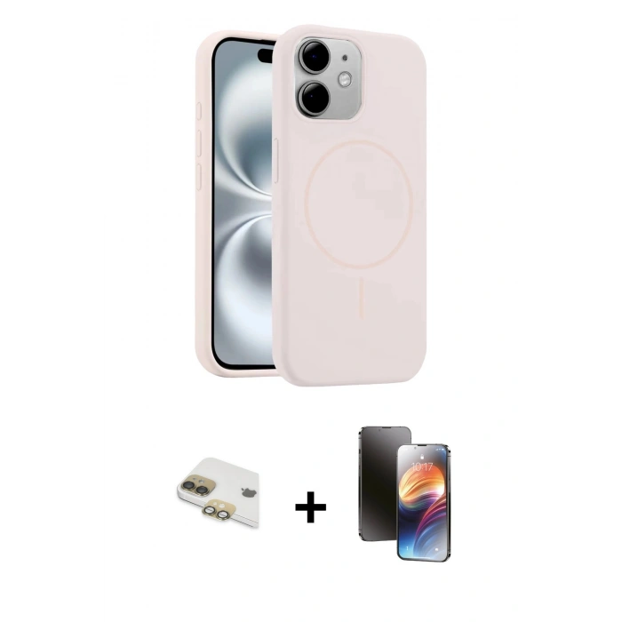 MARSİLYAN™- iPhone 11 Kılıf Yankı Form Serisi - Siyah 3D Antistatik Mat Seramik Nano Ekran Koruyucu + Pers Alüminyum Kamera Lens - GD