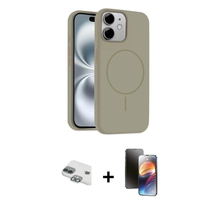 MARSİLYAN™- iPhone 11 Kılıf Yankı Form Serisi - Siyah 3D Antistatik Mat Seramik Nano Ekran Koruyucu + Pers Alüminyum Kamera Lens - YL