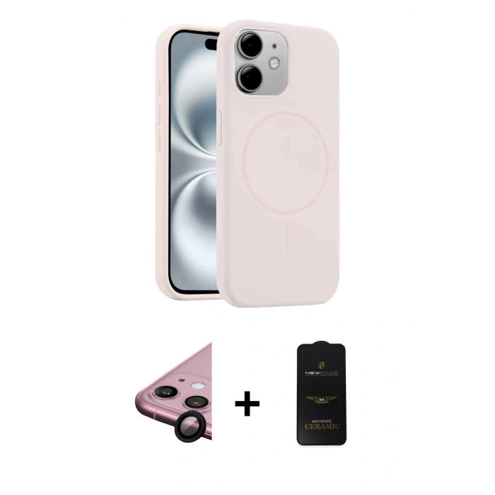 MARSİLYAN™- iPhone 11 Kılıf Yankı Form Serisi - Siyah 6D Antistatik Mat Seramik Hayalet Nano Ekran Koruyucu + Raze Metal Kamera Lens - SH